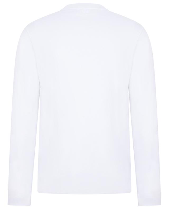 Red Ami de Coeur long-sleeved organic cotton T-shirt AMI