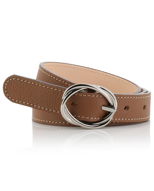 Torsadé calfskin leather belt BERTHILLE MAISON FRANCAISE