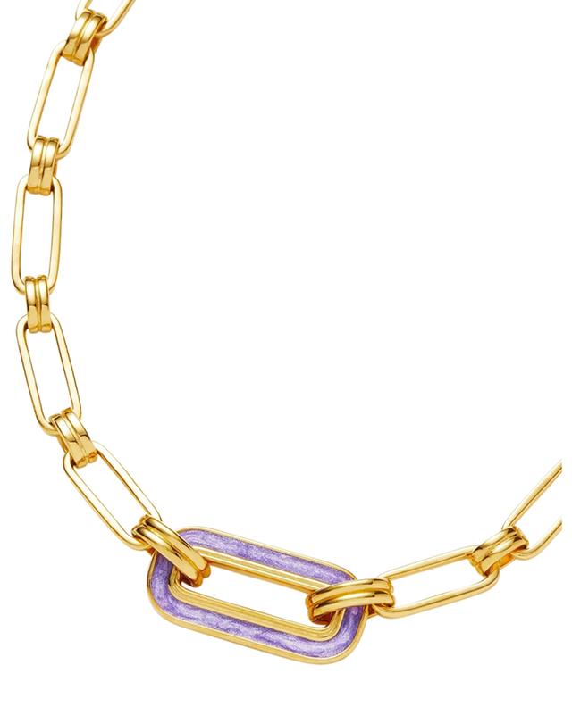 Enamel Haze Floating Pendant gold-tone necklace MISSOMA