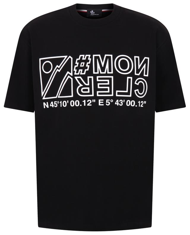 N 45° 10&#039; 00.12&#039;&#039; E 5° 43° 00.12&#039;&#039; printed short-sleeved T-shirt MONCLER GRENOBLE