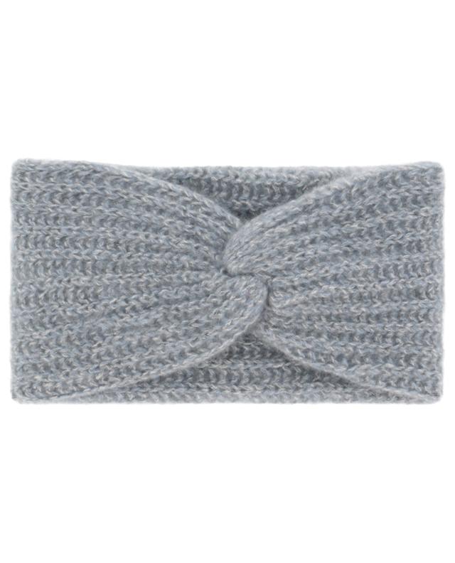 Glittering rib knit headband with front knot HEMISPHERE