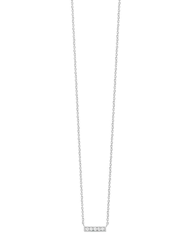 Mini Medellin white gold and diamonds pendant necklace VANRYCKE
