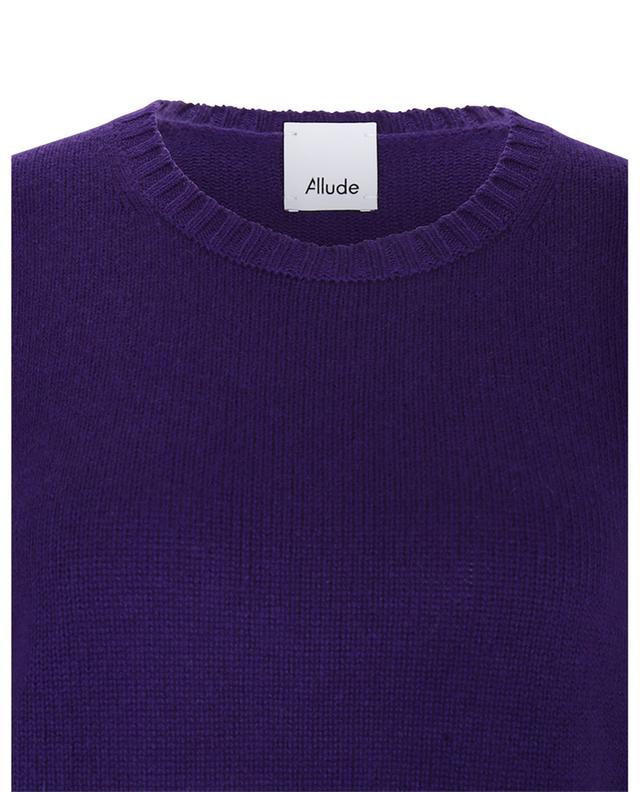 Cashmere round neck fitted jumper ALLUDE