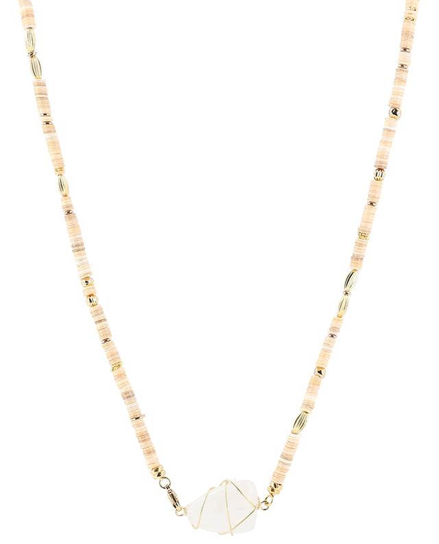 Aloha Rainbow long stone bead necklace GAS BIJOUX