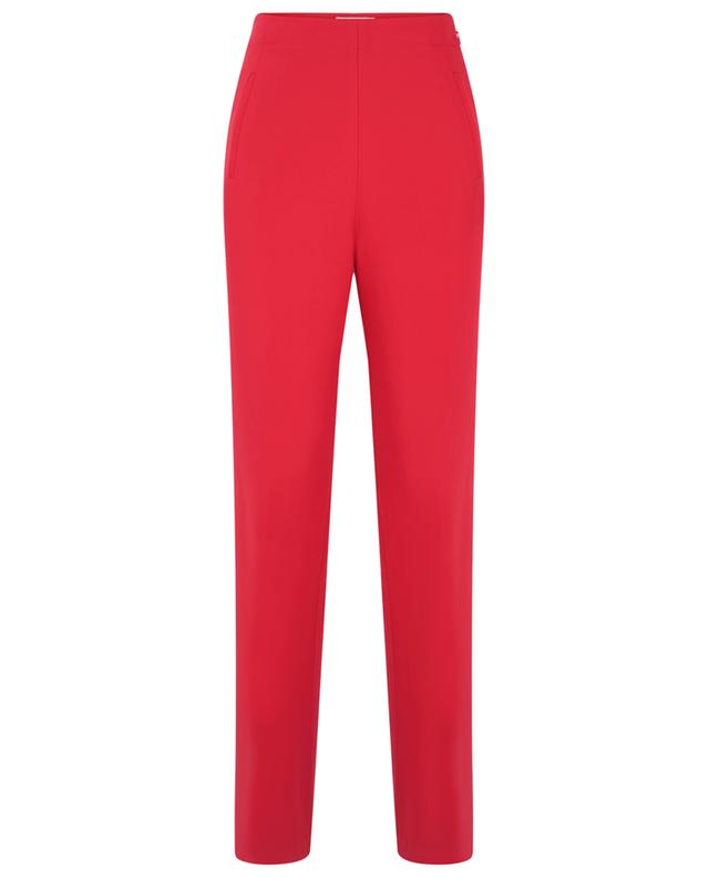 Wide-leg high-rise wool and silk trousers ROLAND MOURET
