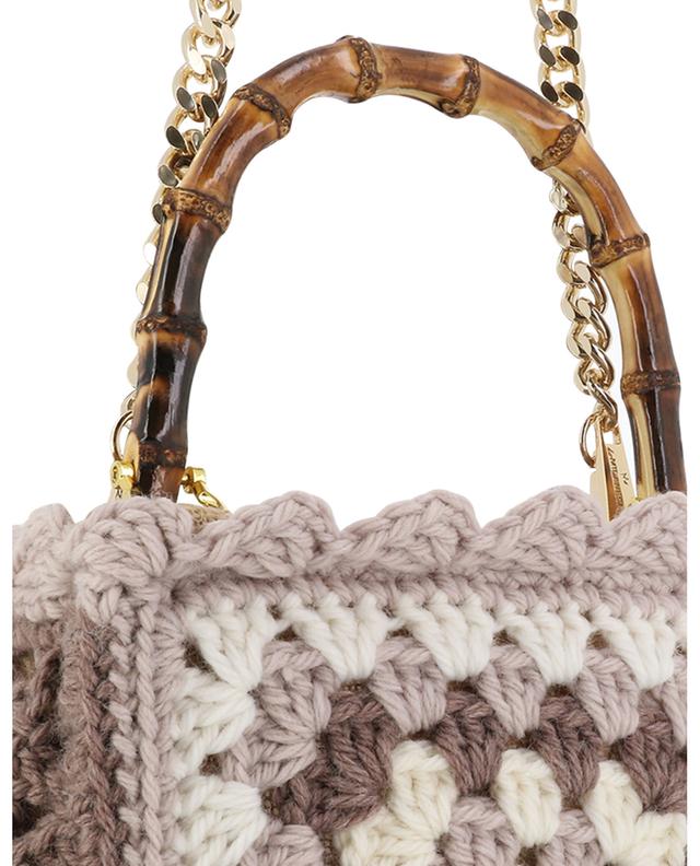 Crocheted wool tote bag LA MILANESA