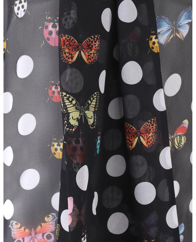 Butterflies printed chiffon shirt VERSACE