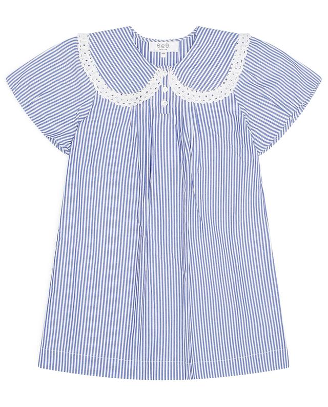 Kurzärmeliges Kleid für Mädchen aus Baumwolle Axelle SEA