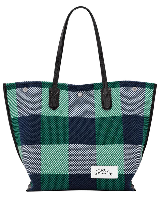 Essential L checked canvas tote bag LONGCHAMP