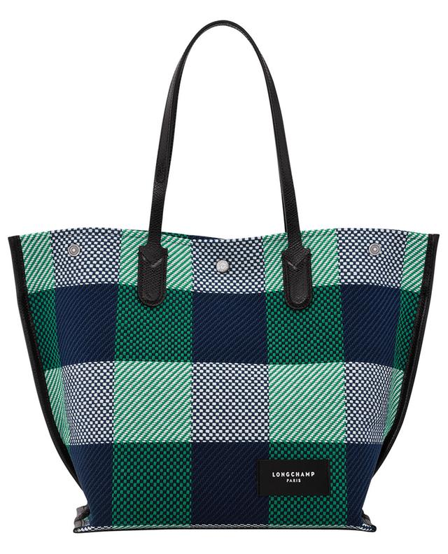 Essential L checked canvas tote bag LONGCHAMP