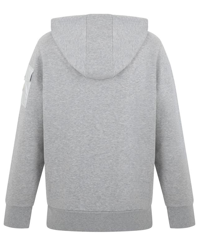 Hooded full-zip sweatshirt with silver-tone detailing MONCLER