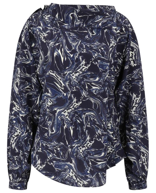 Tiphaine marbled shirt with asymmetric buttoning ISABEL MARANT