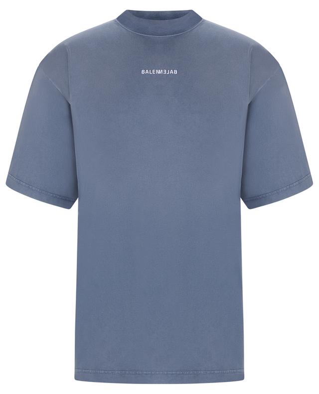 T-shirt délavé brodé Balenciaga Back Medium Fit BALENCIAGA