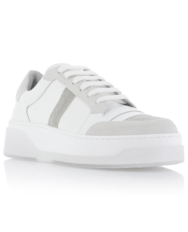 Leather and suede platform sneakers FABIANA FILIPPI