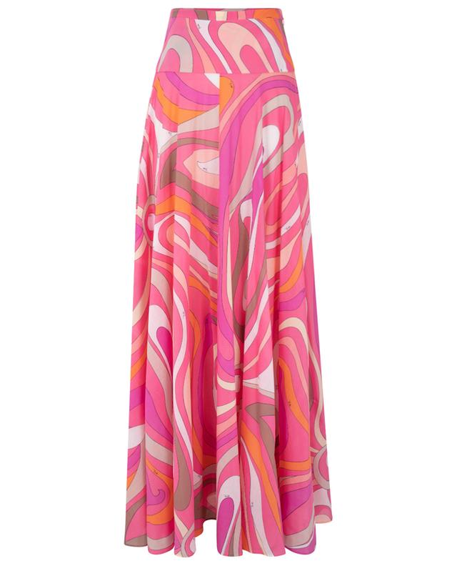 Marmo long flared cotton voile skirt PUCCI
