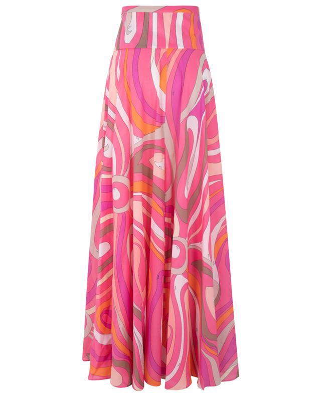 Marmo long flared cotton voile skirt PUCCI