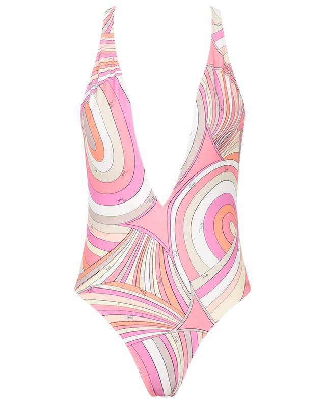 Iride Crossover swimsuit with plunging V-neck PUCCI
