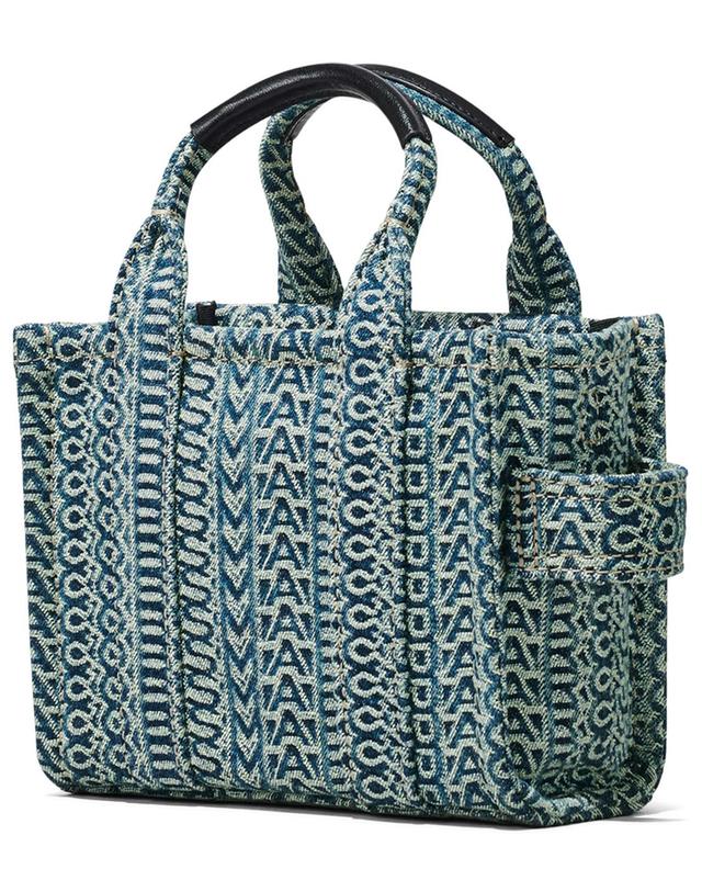 Marc Jacobs The Washed Monogram Denim Mini Tote Bag in Blue