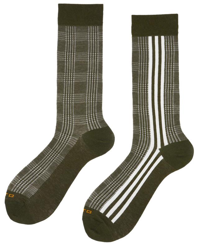 Karierte Socken mit Streifen Will ALTO MILANO
