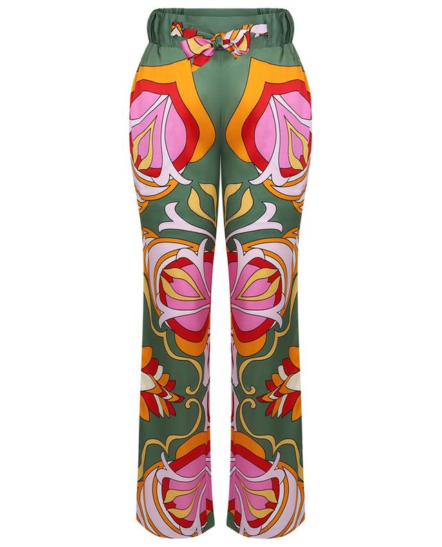 Printed silk straight leg trousers HERZEN&#039;S ANGELEHEIT