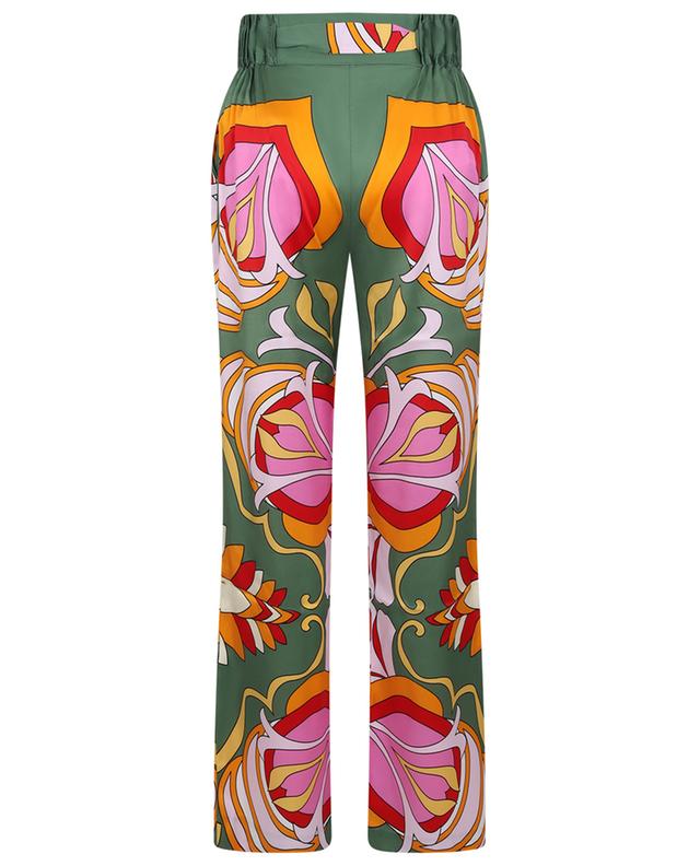 Printed silk straight leg trousers HERZEN&#039;S ANGELEHEIT