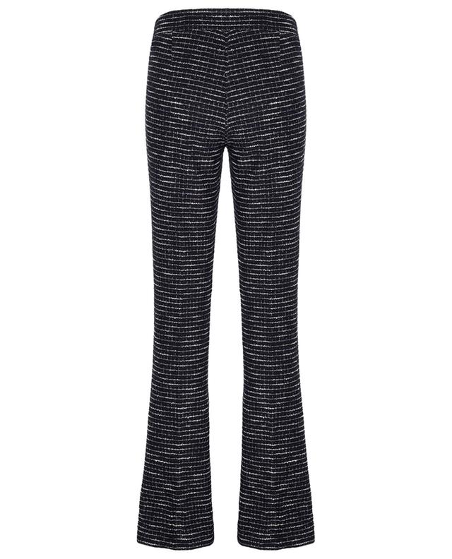 Francis flared-leg tweed effect knit trousers CAMBIO