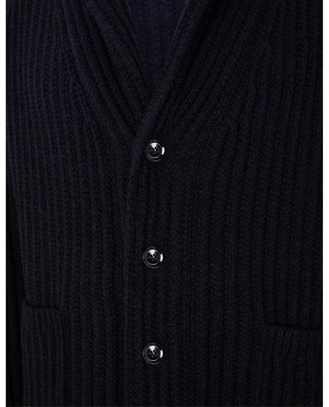 Cashmere and virgin wool shawl collar cardigan BRIONI