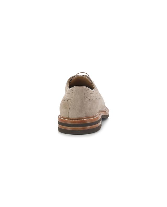 Longwing Brogue lace-up shoes in suede BRUNELLO CUCINELLI
