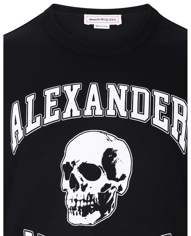 T-shirt en coton bio Varsity Skull ALEXANDER MC QUEEN