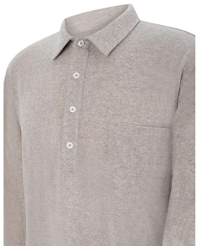 Recycled Wool long-sleeved polo shirt UNIVERSAL WORKS