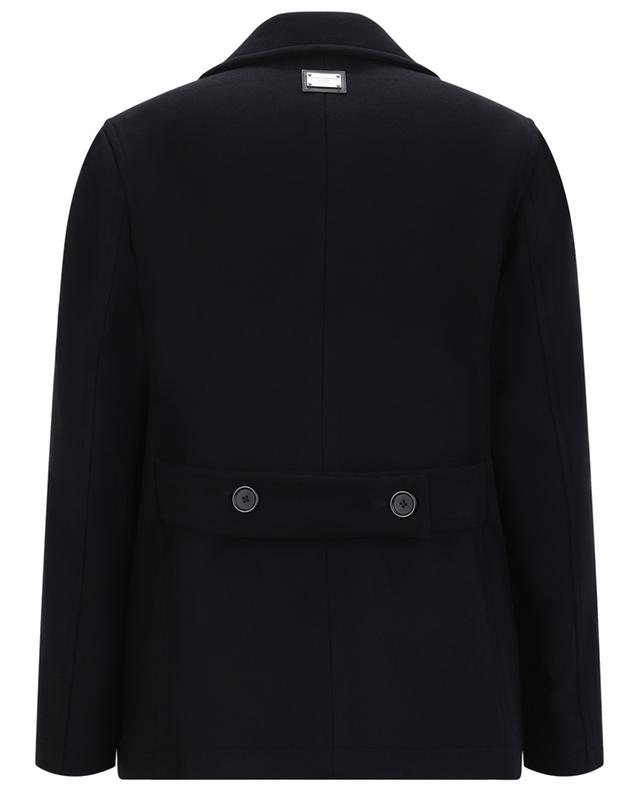 Double-breasted pea coat with logo plate DOLCE &amp; GABBANA