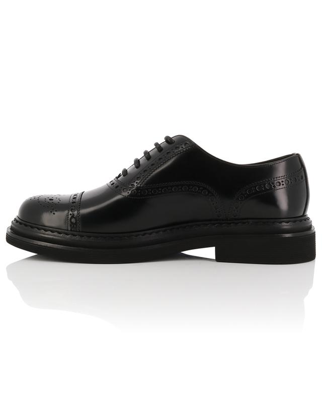 Brushed perforated leather lace-up shoes DOLCE &amp; GABBANA