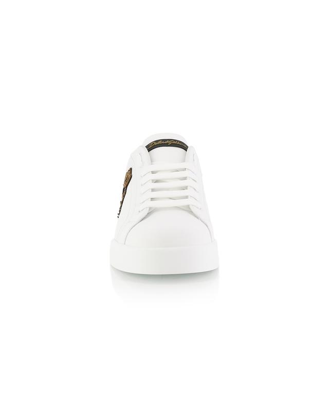 Niedrige Sneakers mit Kronenstickerei Portofino DOLCE &amp; GABBANA