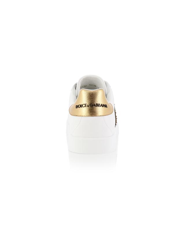 Portofino crown embroidered low-top sneakers DOLCE &amp; GABBANA