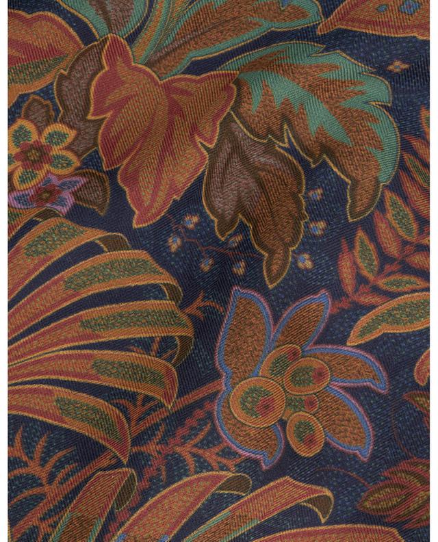 Flower and foliage printed fine scarf ETRO