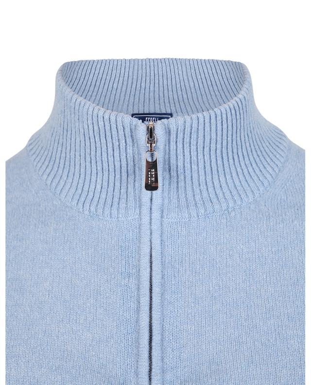 Favonio half-zip stand-up collar jumper in cashmere FEDELI