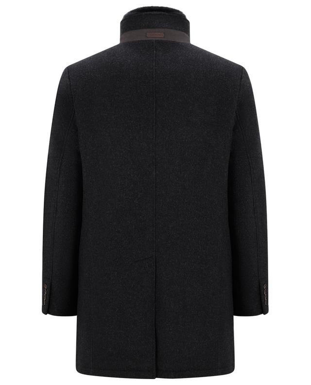 Wool and viscose three-quarter length coat GIMO&#039;S