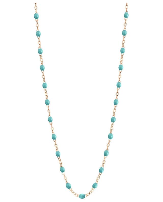 Halskette aus Roségold und Harz Classique Gigi Turquoise Vert GIGI CLOZEAU