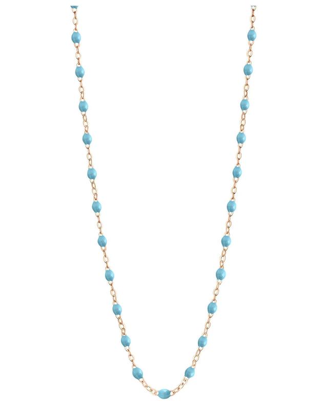 Halskette aus Roségold und Harz Classique Gigi - Turquoise GIGI CLOZEAU
