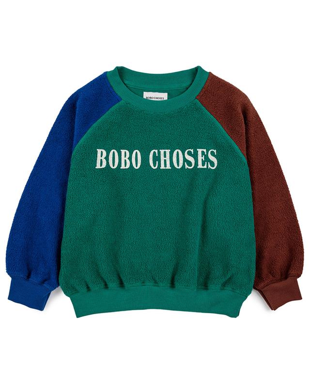 BC Color Block boy&#039;s terry sweatshirt BOBO CHOSES