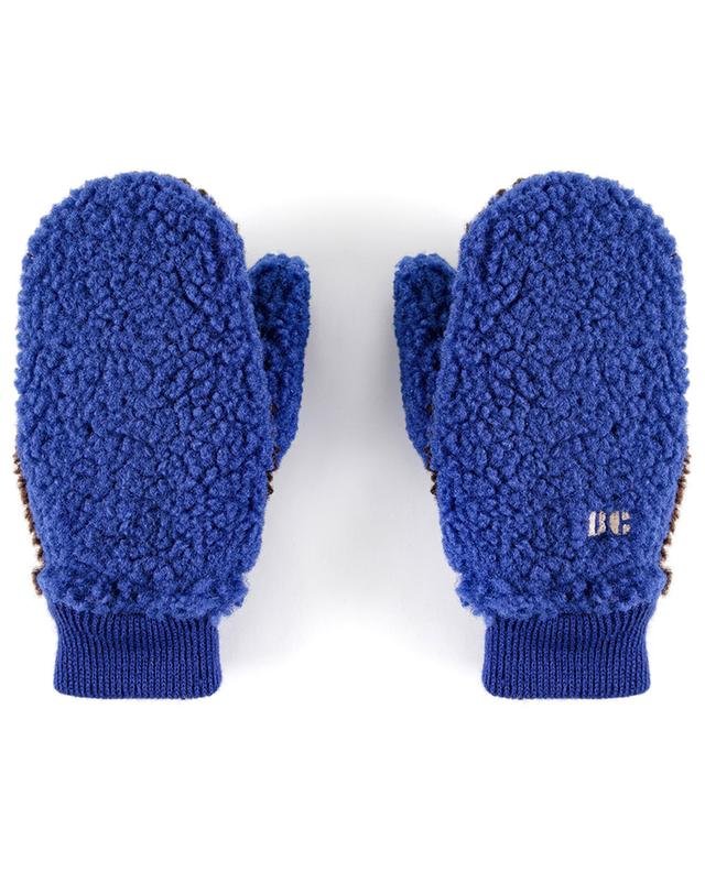 Color Block children&#039;s plush mittens BOBO CHOSES