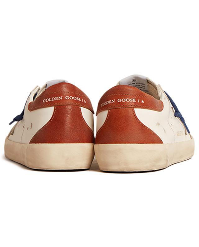 Niedrige Used-Look-Schnürsneakers Super-Star Classic With Spur GOLDEN GOOSE