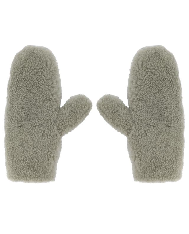 Cashmere wool and lamb fur mittens YVES SALOMON