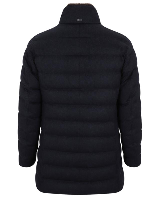 Silk and cashmere long down jacket HERNO