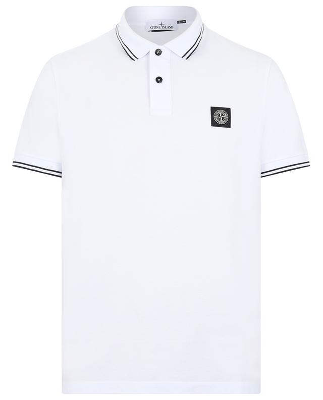 2SC18 stripe adorned slim fit short-sleeved polo shirt STONE ISLAND