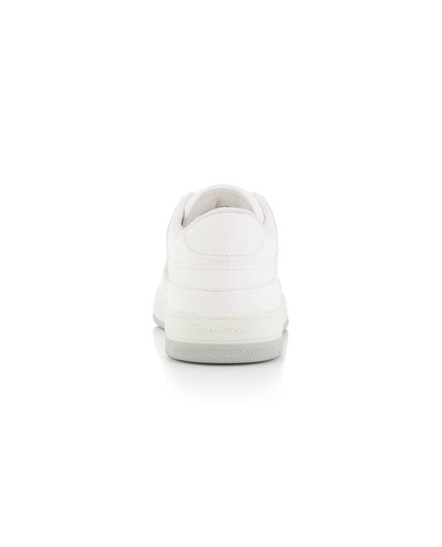 Einfarbige niedrige Ledersneakers Sneak-Air SANTONI