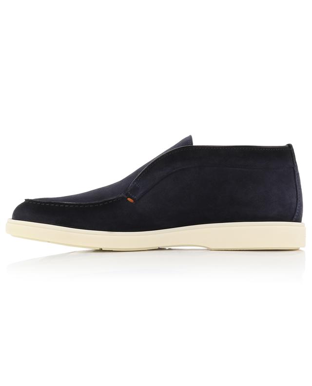 Suede and smooth leather desert boots SANTONI