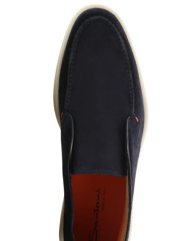 Suede and smooth leather desert boots SANTONI