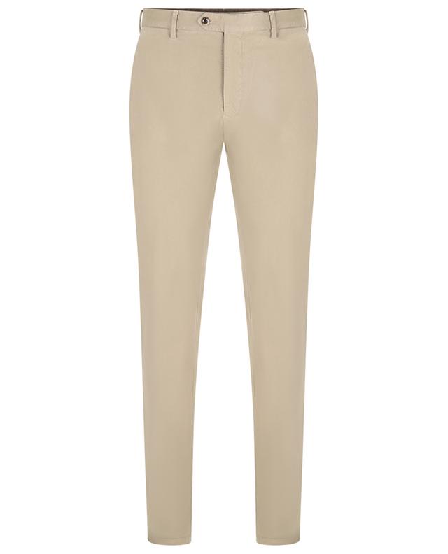City velvet touch slim fit chino trousers GERMANO