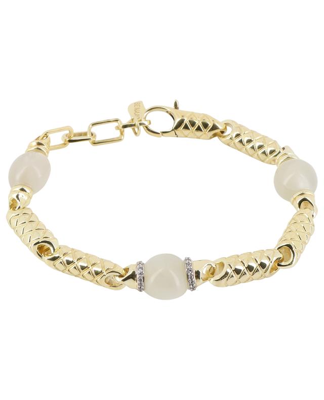 Oro chunky stone adorned bracelet BE MAAD